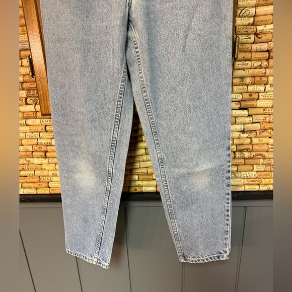 Vintage ‘97 Levi 950 Orange Relaxed fit Tapered short HR faded cotton denim sz7 - Picture 3 of 8